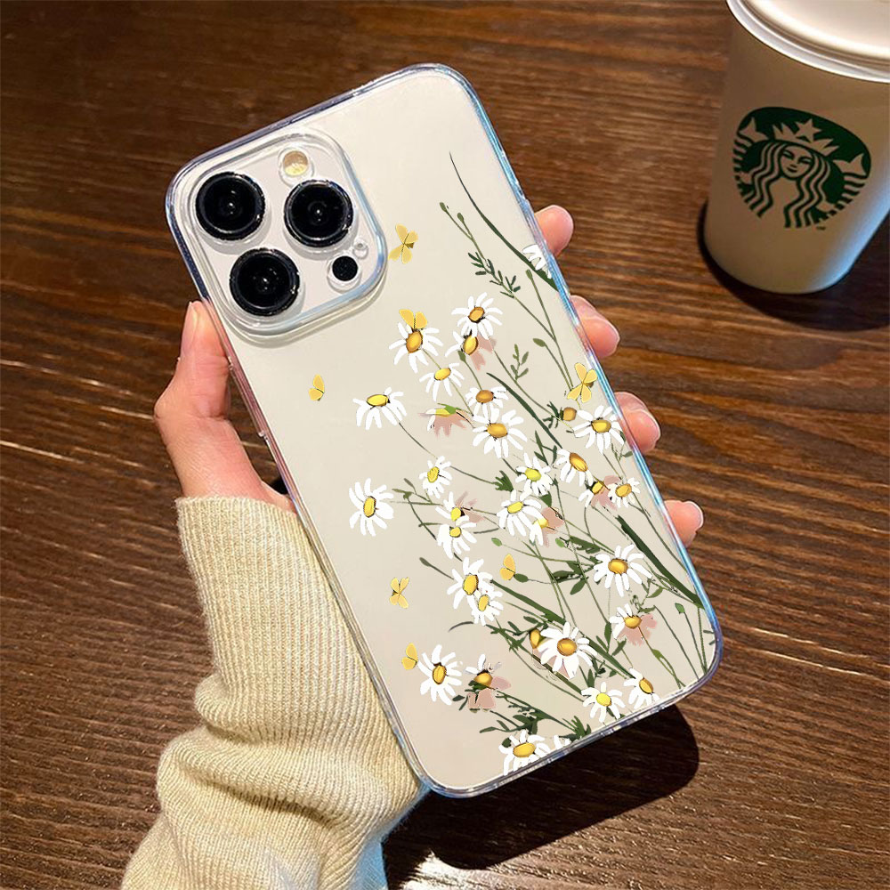 Apple Iphone 15 Pro Max - 新しいデイジー柄iPhoneケース iPhone 13 12 mini 11