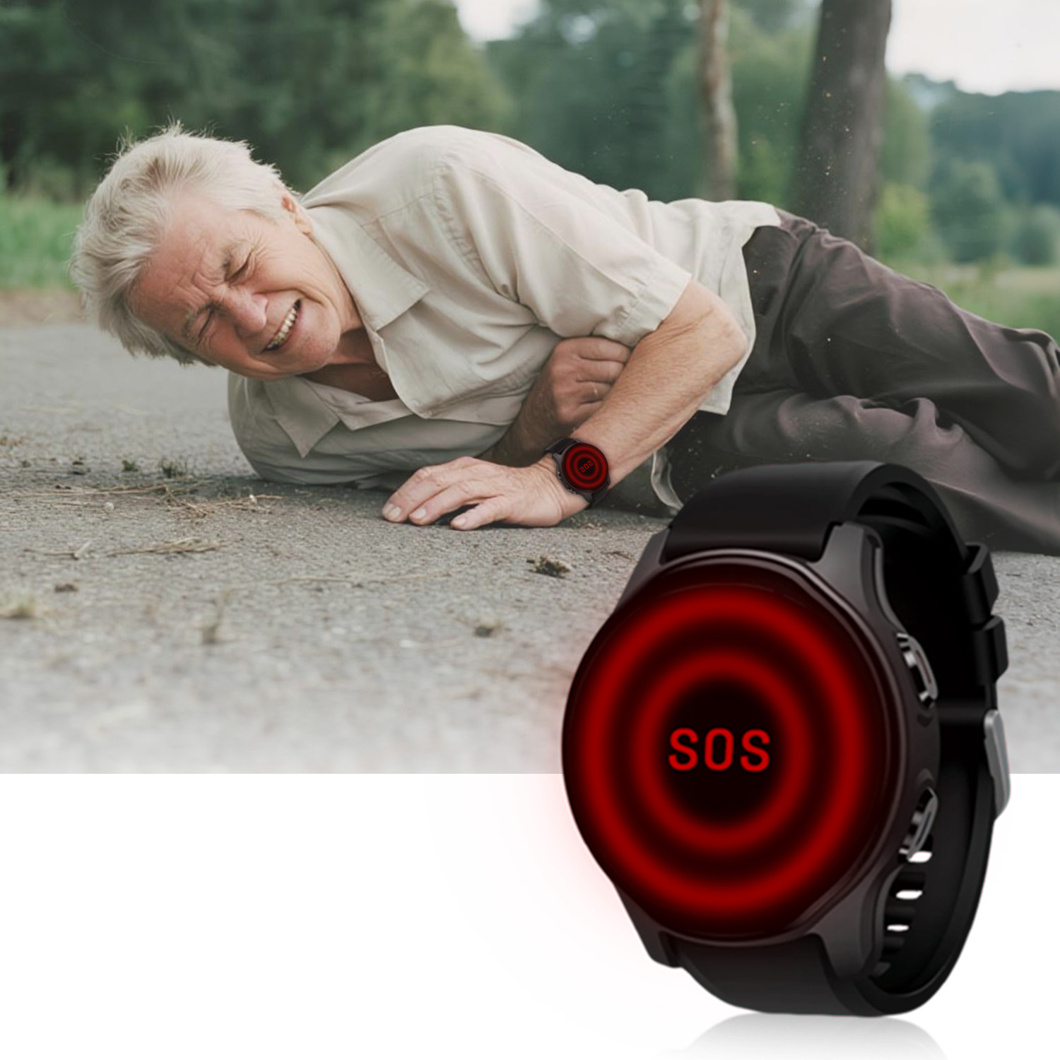 Fall Detection Watch - 高齢者向け新型4G GPSナビゲーションスマートウォッチ VL18 IP67 老人用落下防止SOS通話WIFI追跡 転倒検知アラート機能付きデュアルSIMウォッチ