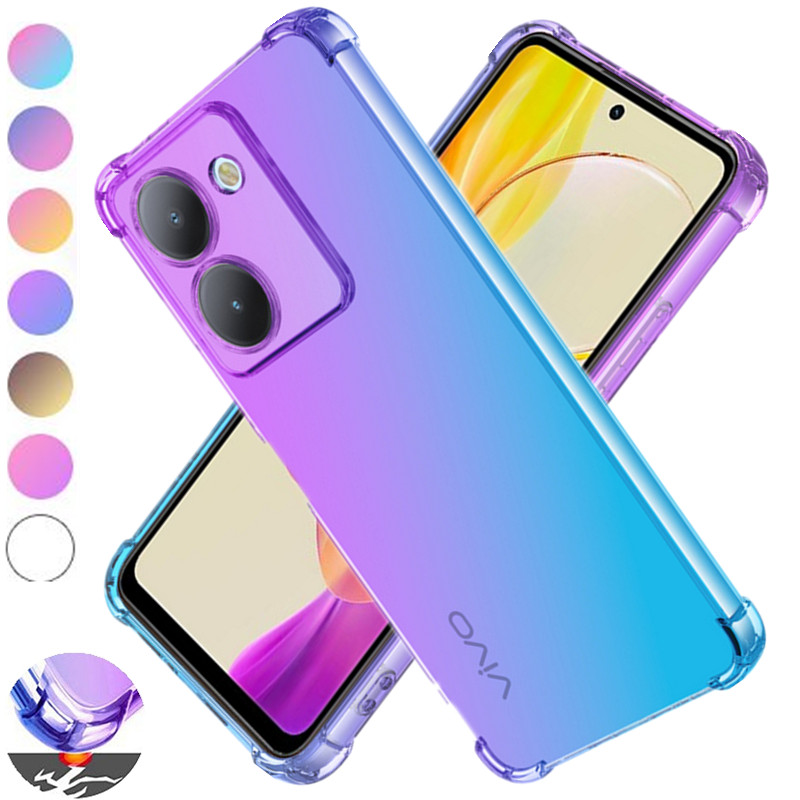 Vivo Y28 - 耐衝撃性TPU保護ケース,耐衝撃性,傾斜,生体内保護ケースy03 y18 y18e y28s y02 y17s